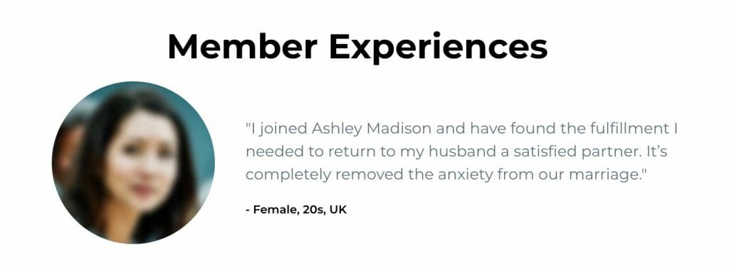 Ashley Madison testimonials